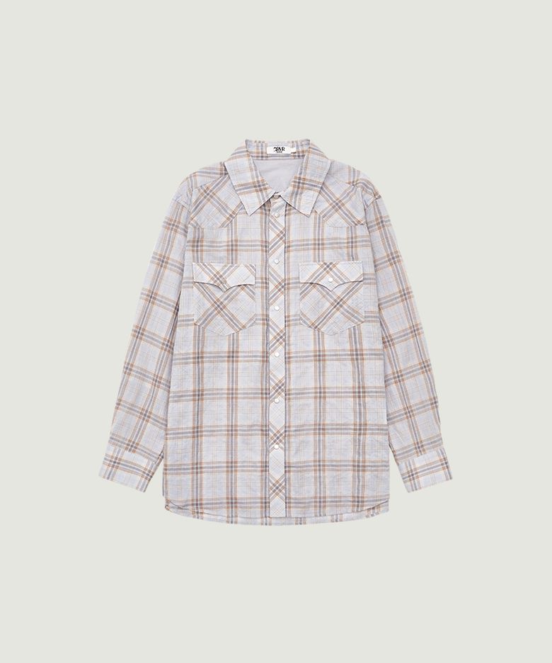 BRIAR CHECK SHIRT (LIGHT BLUE)