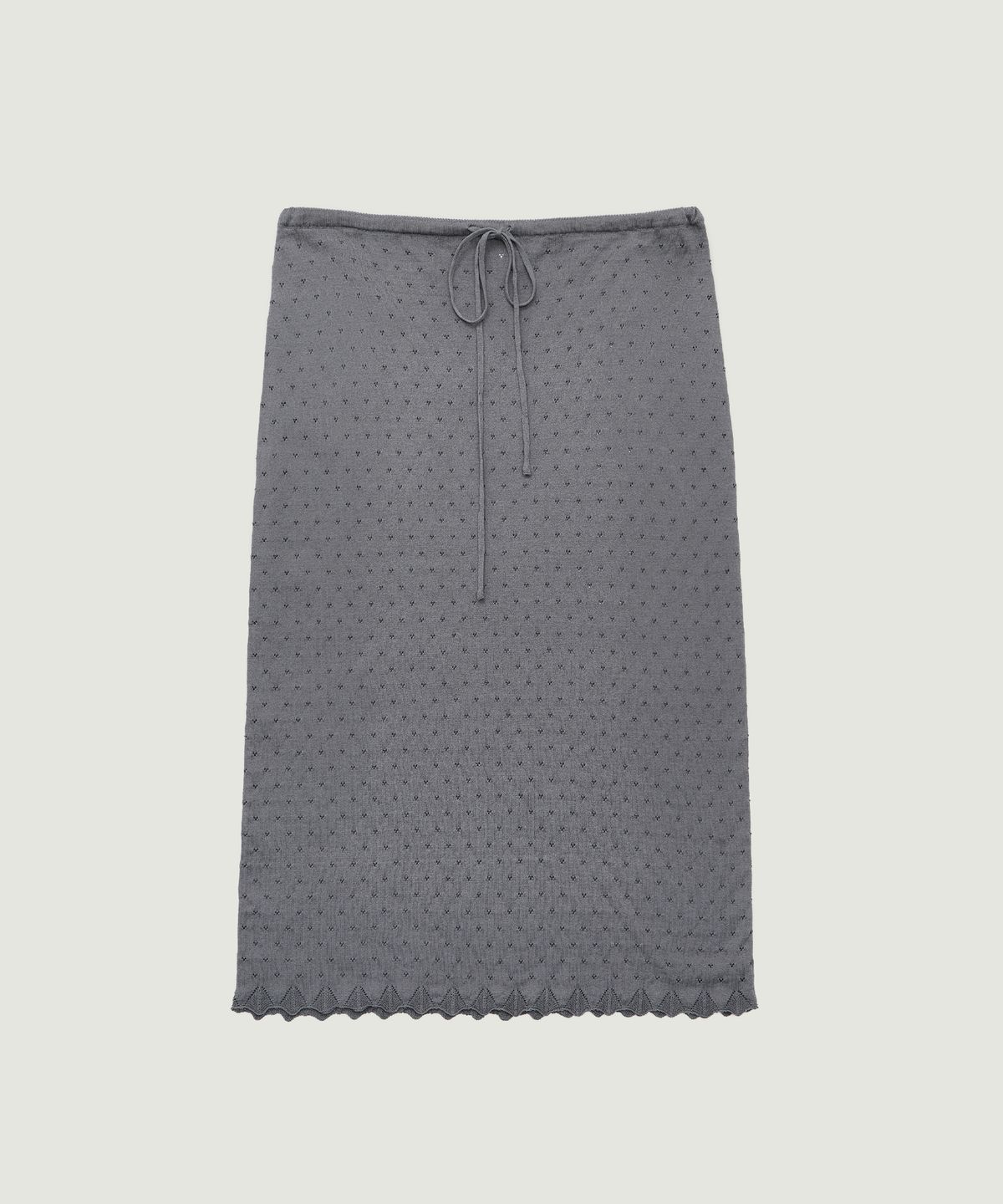 그로브(GROVE) MELODY MIDI SKIRT (CHARCOAL)