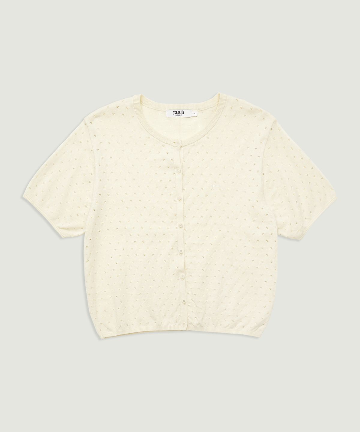 그로브(GROVE) MELODY H/S CARDIGAN (CREAM)