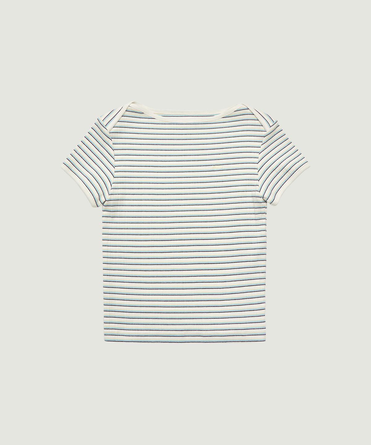 그로브(GROVE) DALIN STRIPE H/S T-SHIRT (IVORY)
