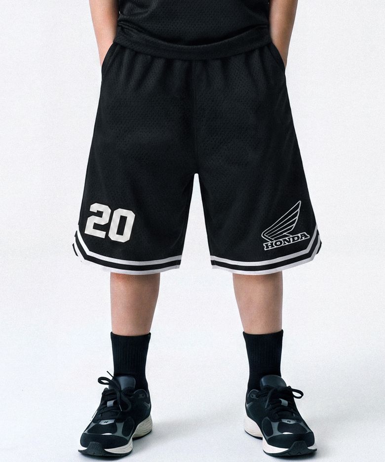 Kids Mesh Jersey Shorts Black