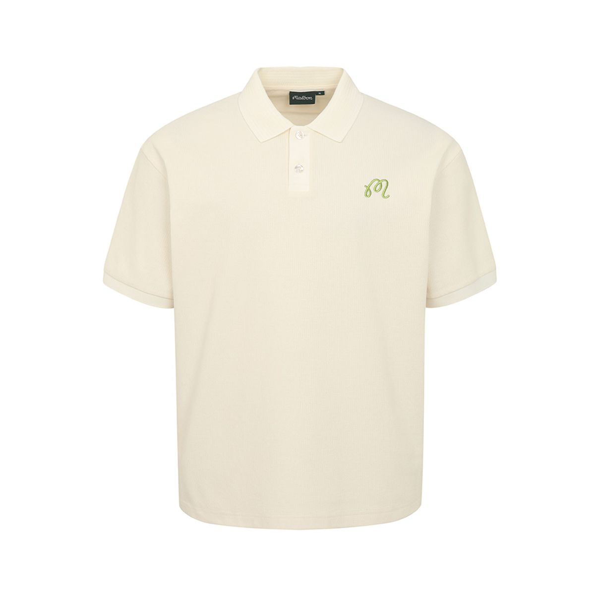 말본 골프(MALBON GOLF) M 프리미엄 코튼 데일리핏 폴로 티셔츠 CREAM (MAN)