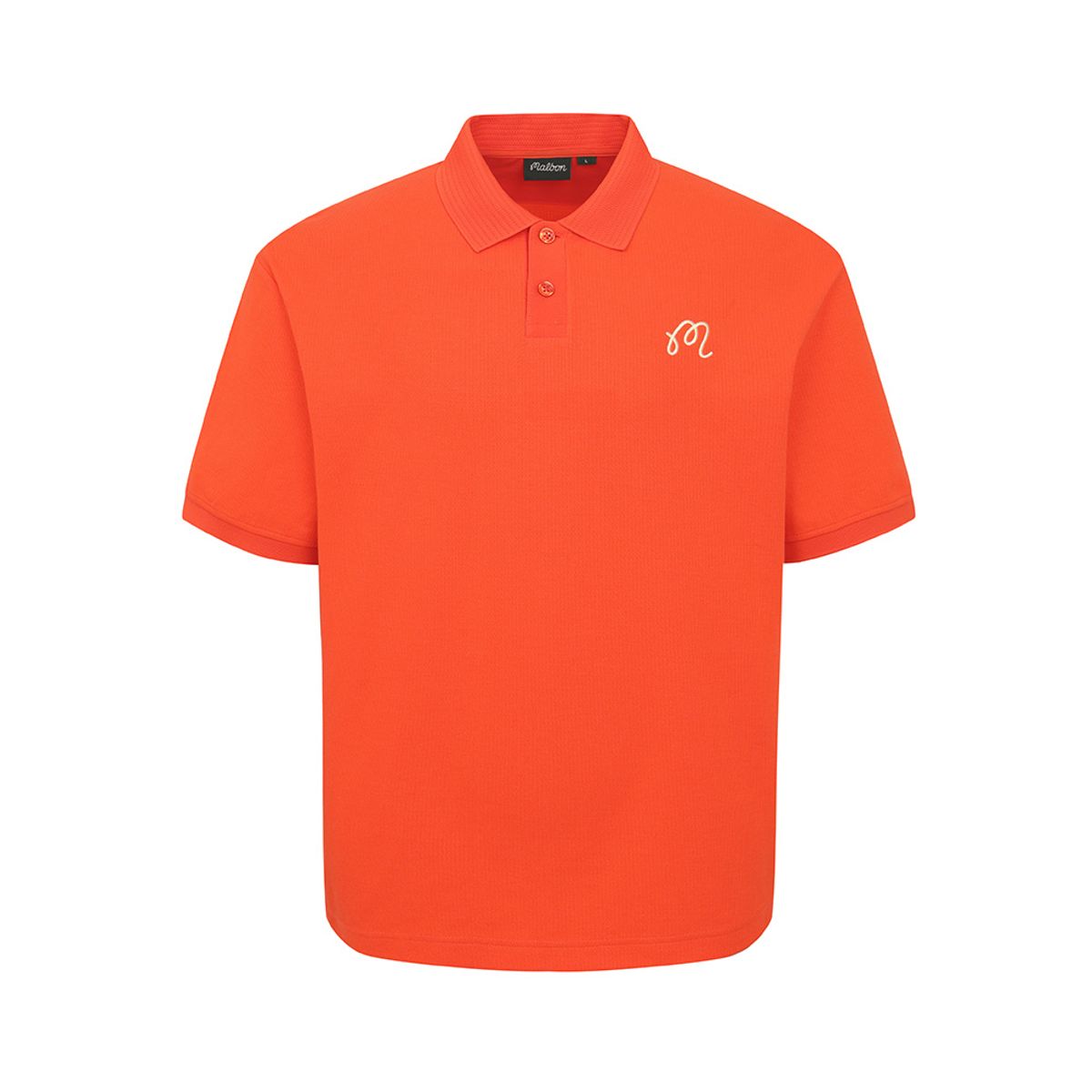 말본 골프(MALBON GOLF) M 프리미엄 코튼 데일리핏 폴로 티셔츠 RED (MAN)