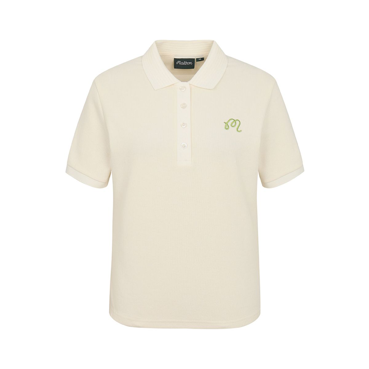 말본 골프(MALBON GOLF) M 프리미엄 코튼 데일리핏 폴로 CREAM (WOMAN)