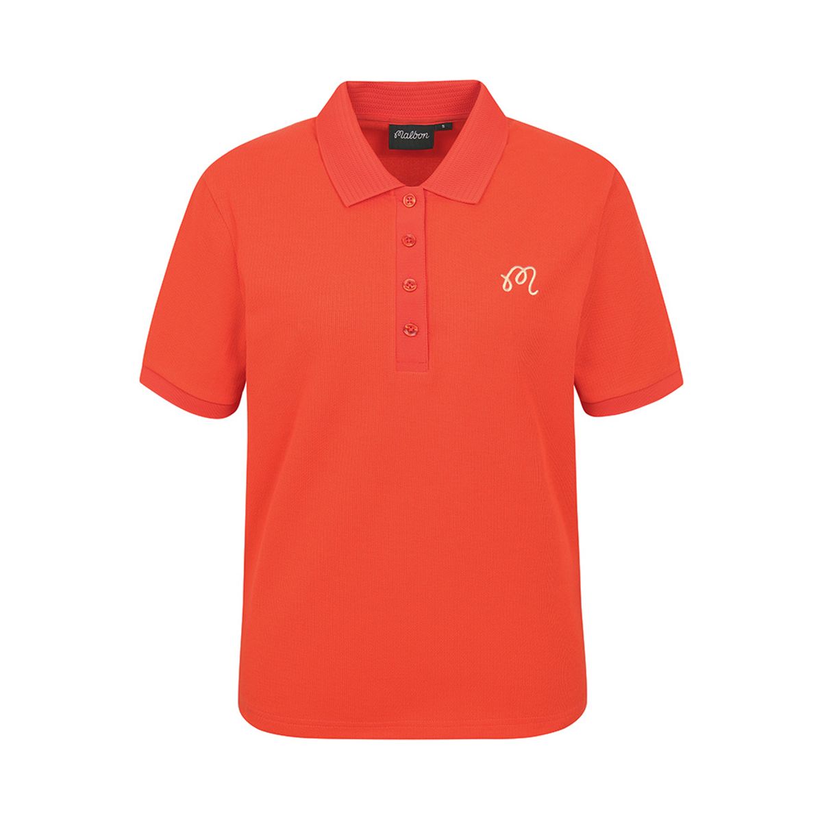 말본 골프(MALBON GOLF) M 프리미엄 코튼 데일리핏 폴로 RED (WOMAN)