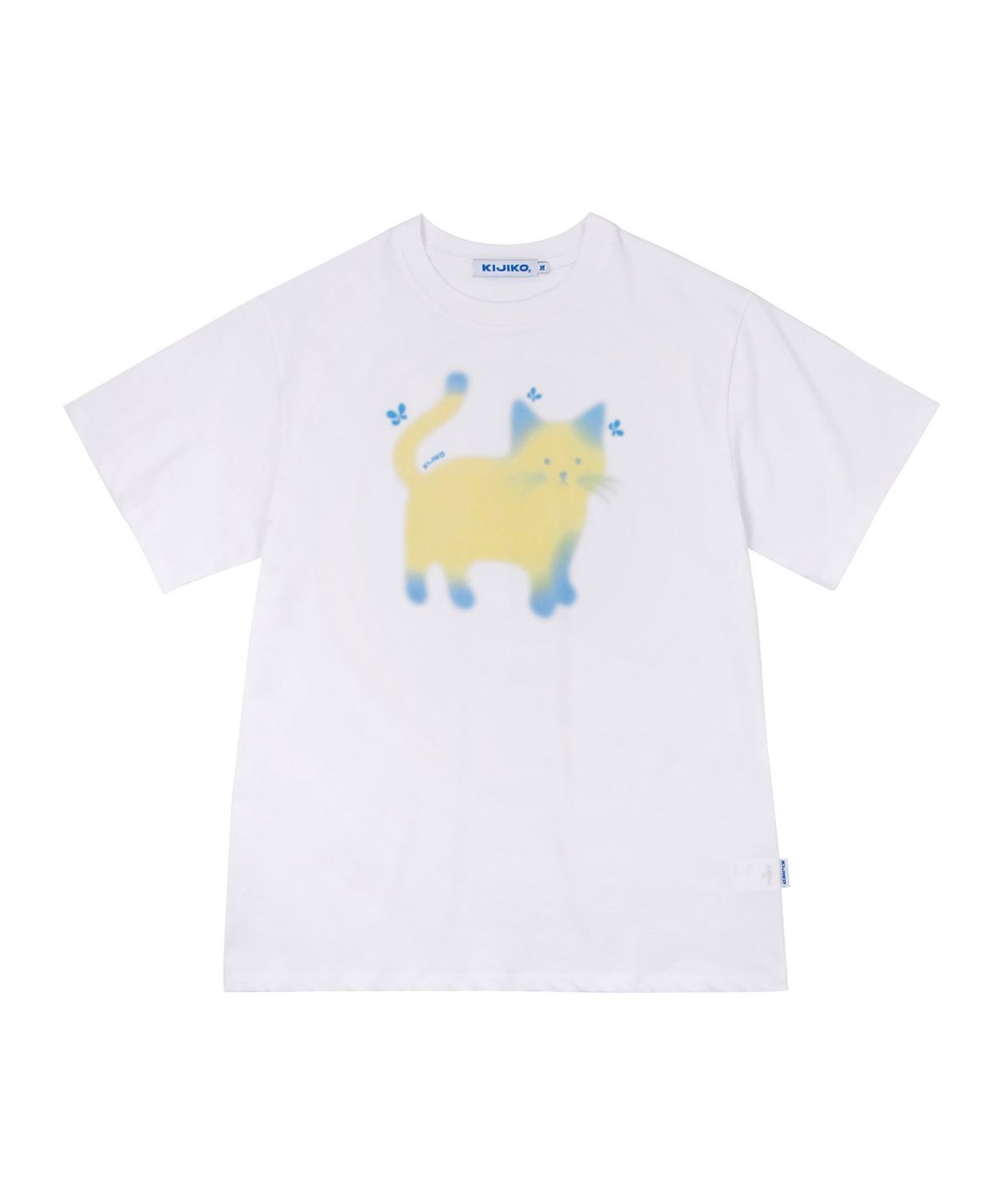 키지코(KIJIKO) ke405. Soft Cat Life Tee Overfit
