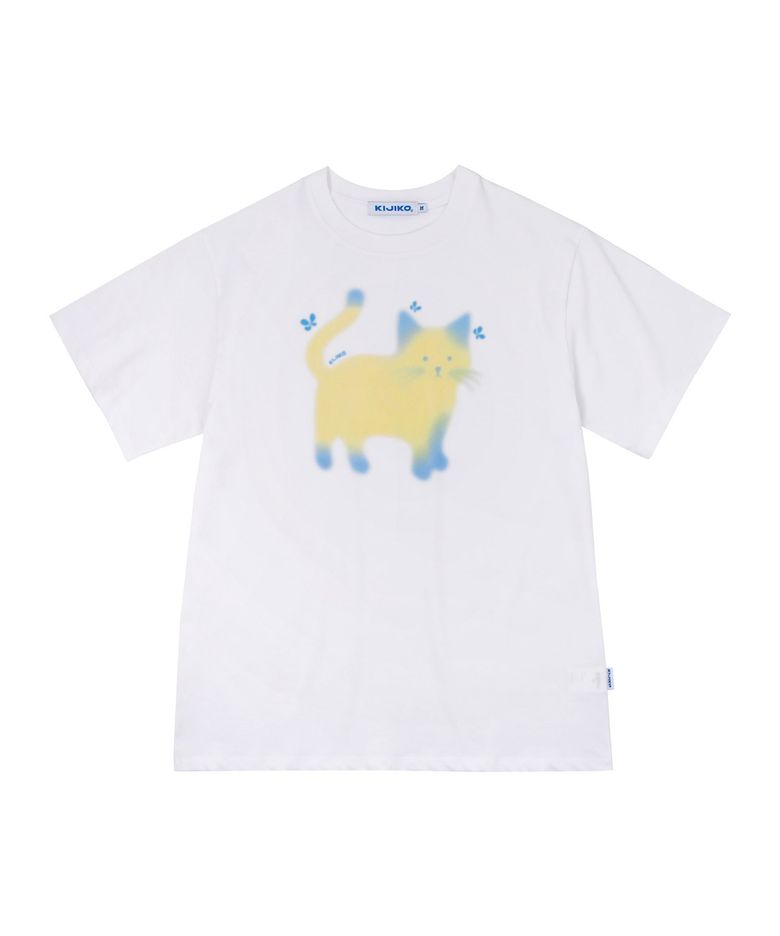 ke405. Soft Cat Life Tee Overfit
