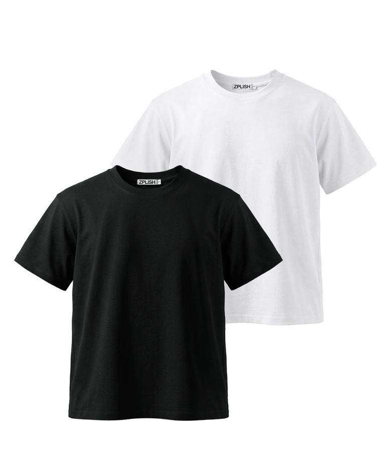 [2PACK] 에센셜 슬림핏 티셔츠 [2Color]
