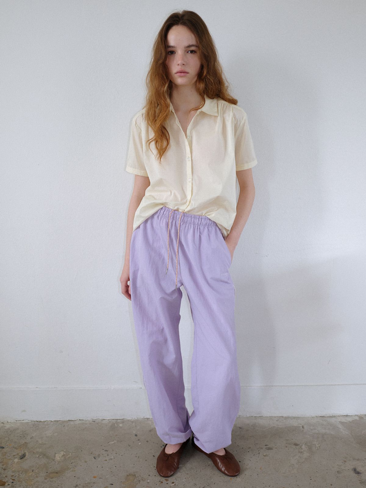 시엔느(SIENNE) Darling Nylon Pants (Purple)