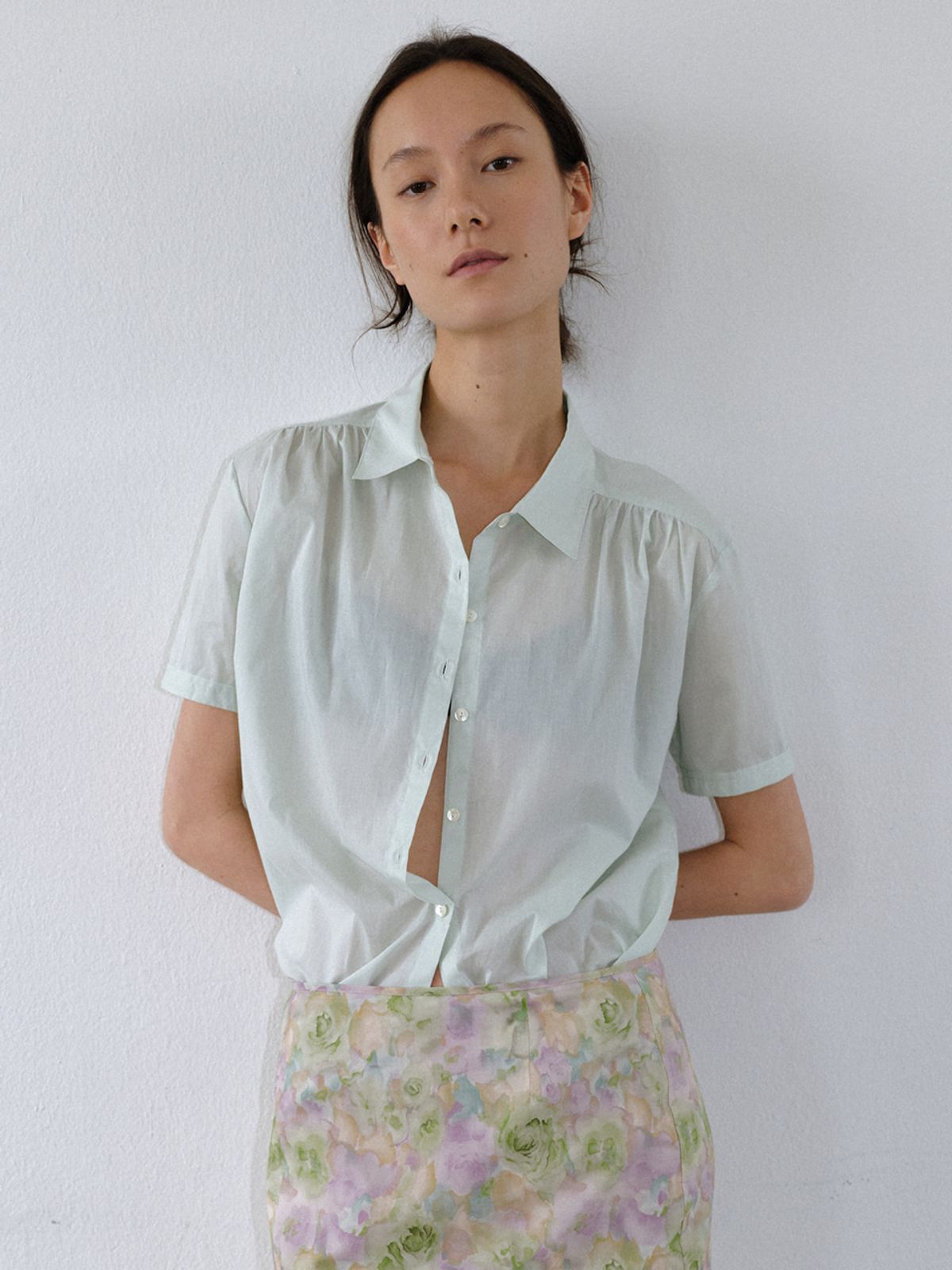 시엔느(SIENNE) Matin Blouse (Pale Green)