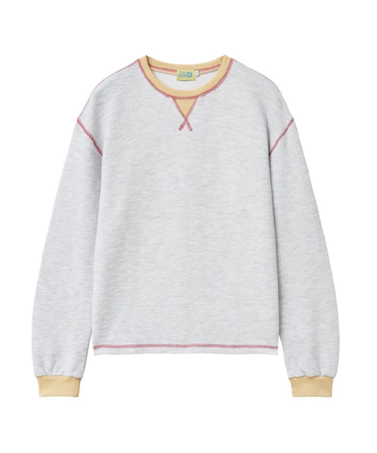 피스스포츠(PITHSPORTS) Waffle Long Sleeve Tee (Melange Yellow)