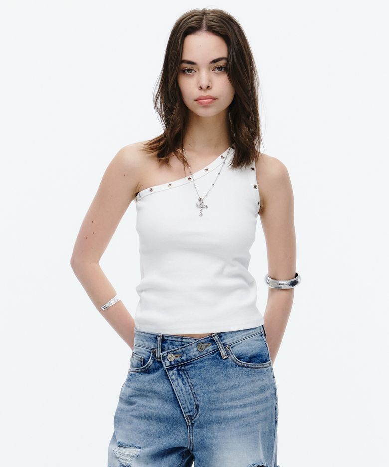 ey shouler top (white)
