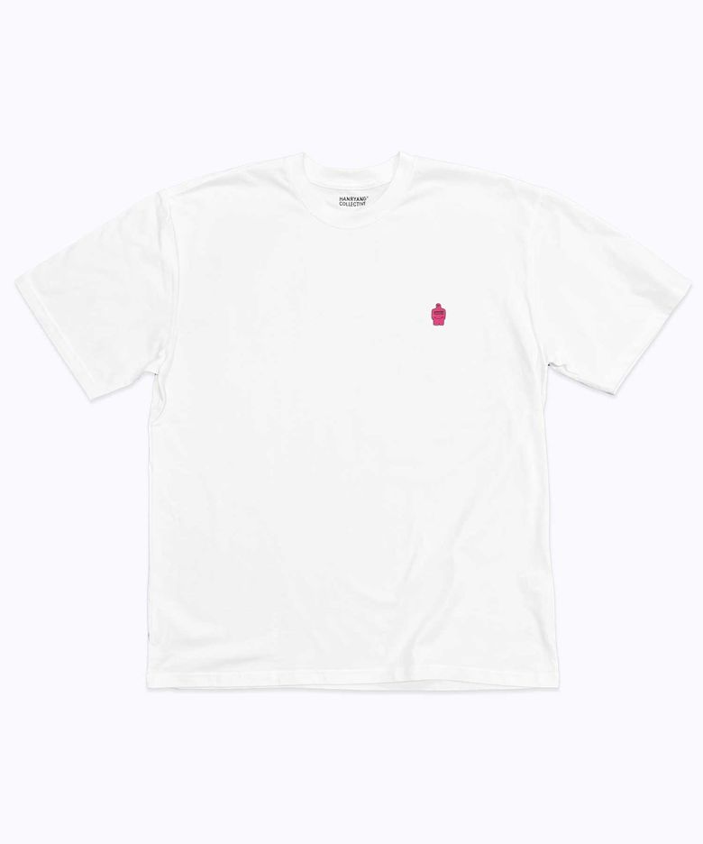 HR S PINK ICON TEE WHITE