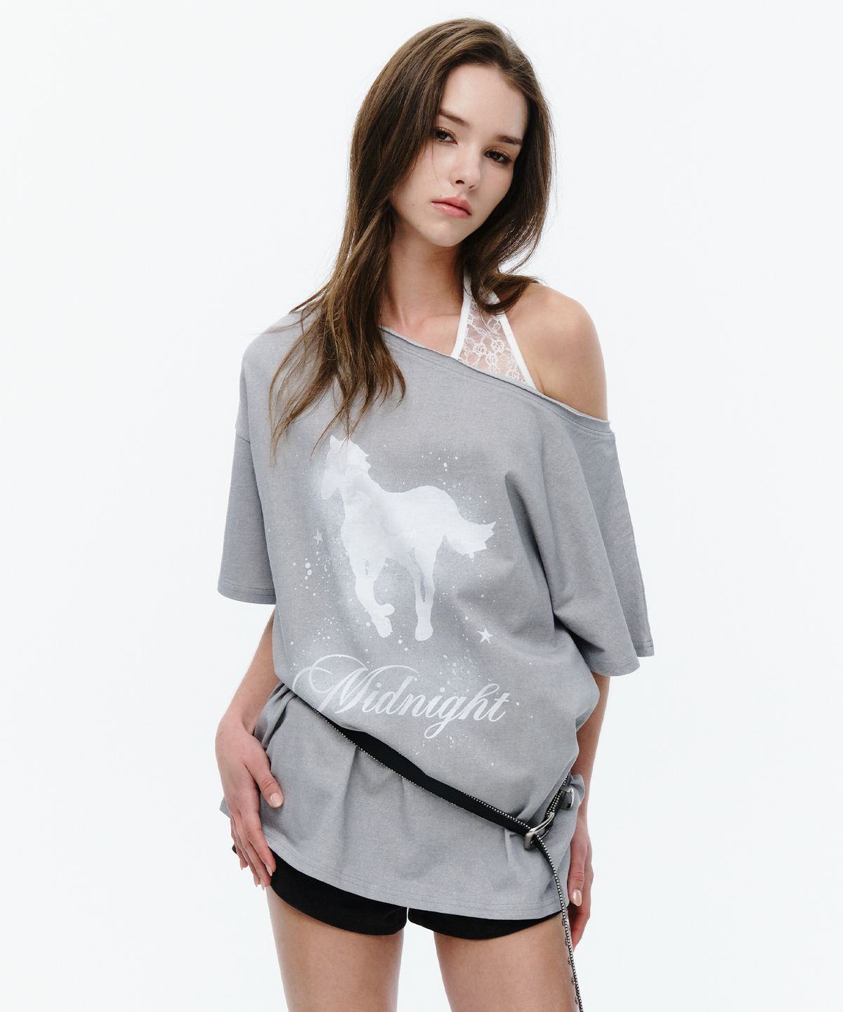 미드나잇 무브(MIDNIGHT MOVE) horse t (grey)