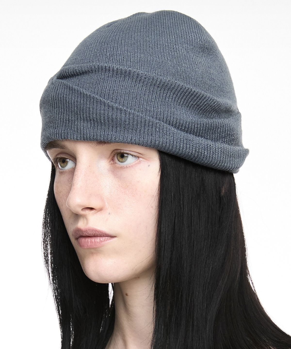 나체(NACHE) PINCHED BEANIE (UNISEX) DUSTY BLUE