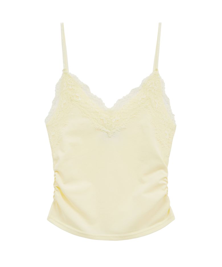 lace sh top (yellow)