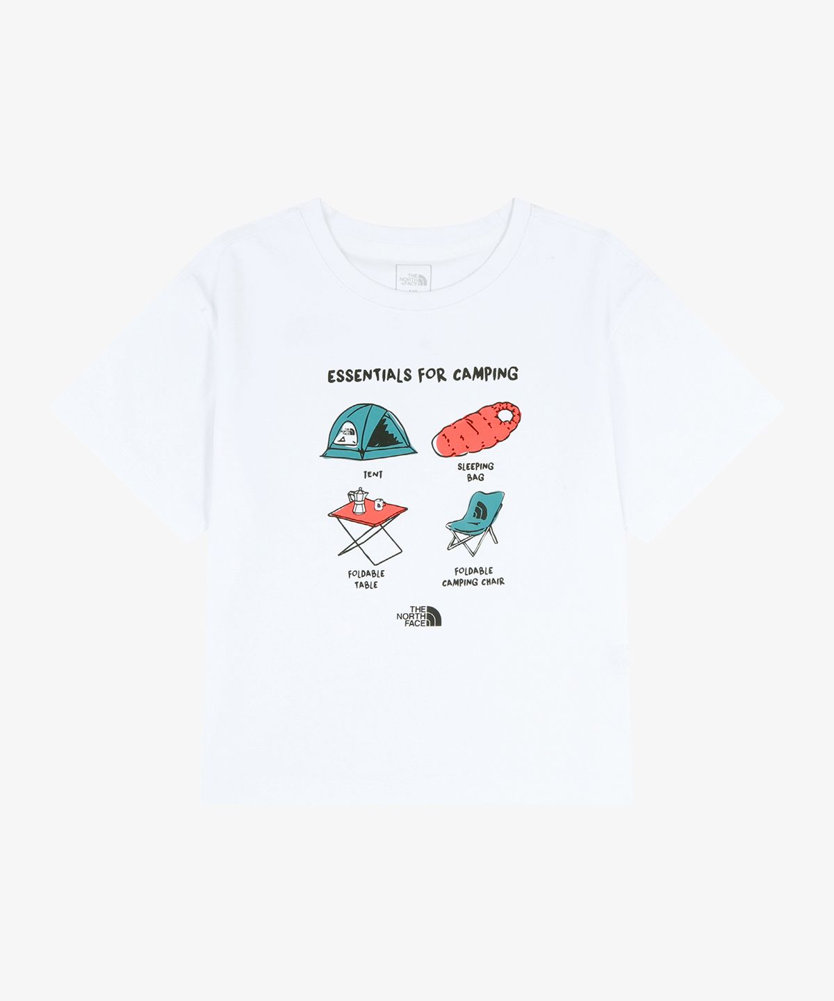 노스페이스 키즈(THE NORTH FACE KIDS) 키즈 캠프홀릭 반팔 티 NT7US06T_WHT