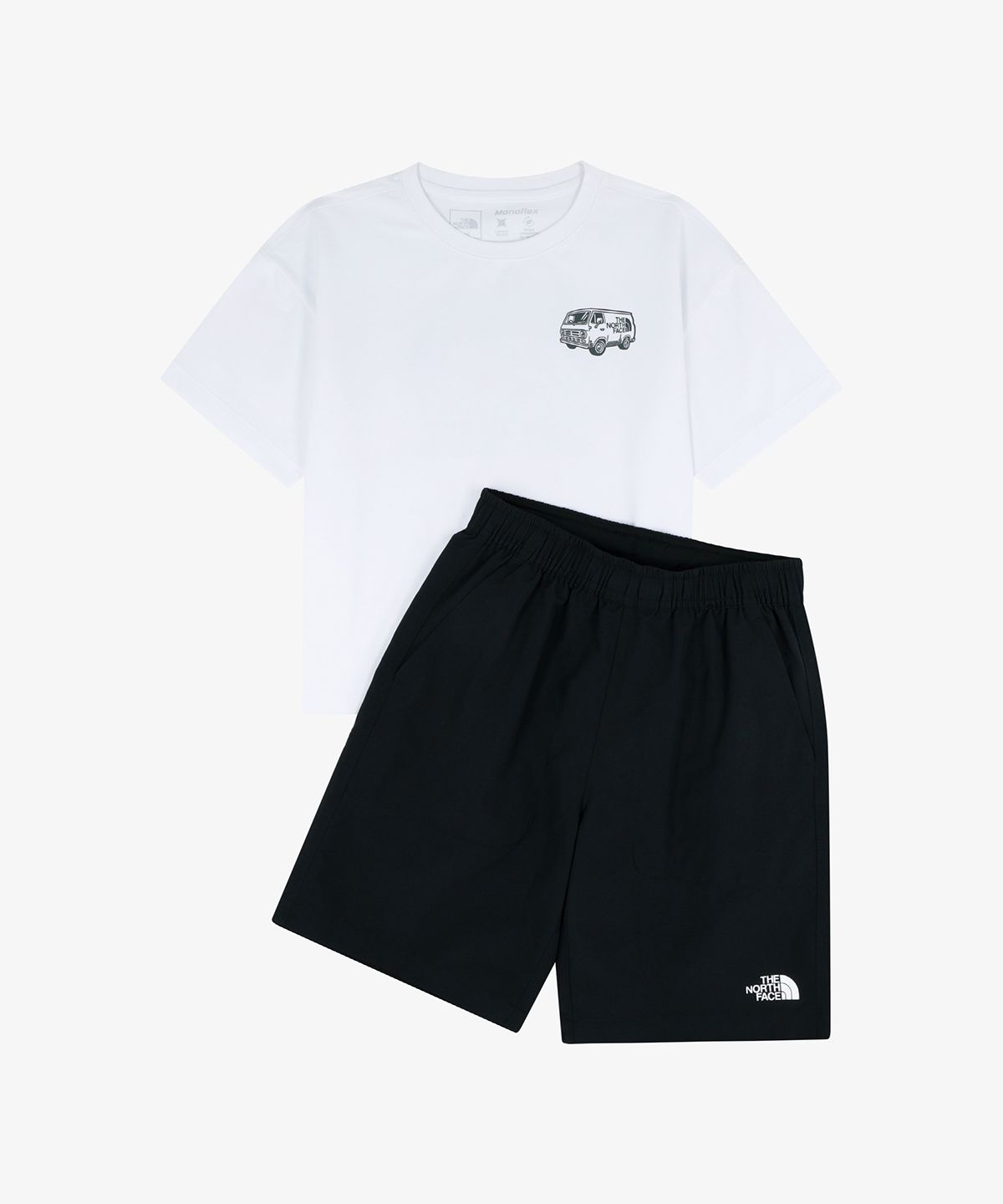 노스페이스 키즈(THE NORTH FACE KIDS) 키즈 아웃랜드 크루 세트 NT7US15S_WHT