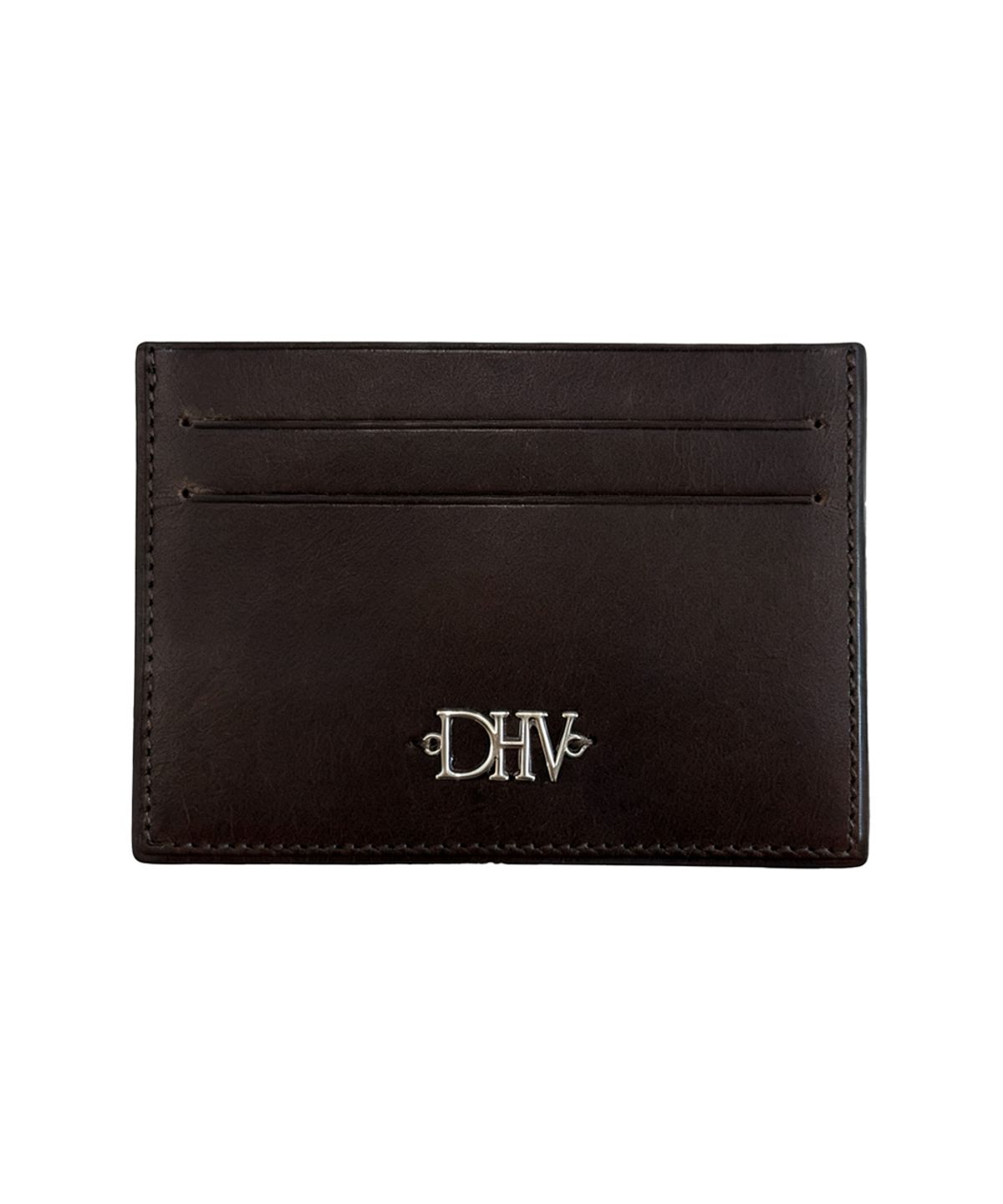 드헤베(DEHEVE) Classic Logo Card Wallet [Brown]