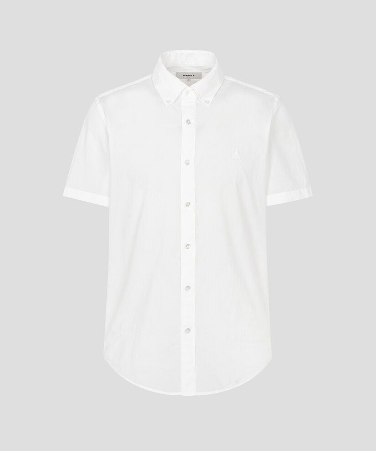 빈폴 멘(BEANPOLE MEN) 시어서커 솔리드 반소매 셔츠  화이트