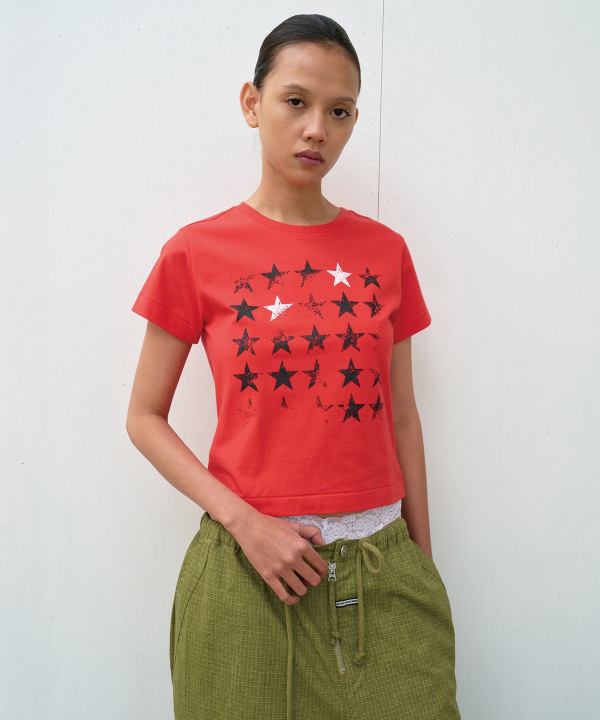 더바이닐하우스(THEVINYLHOUSE) FADED STAR TEE RED