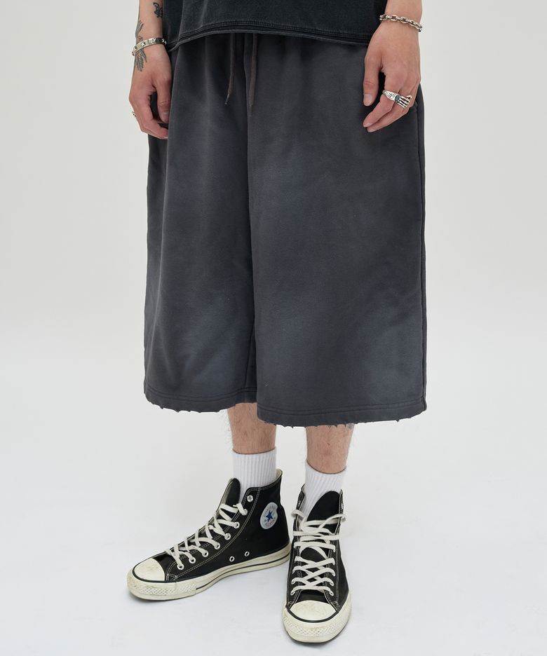 CUT EDGE SWEAT SHORTS [WASHING PURPLE]