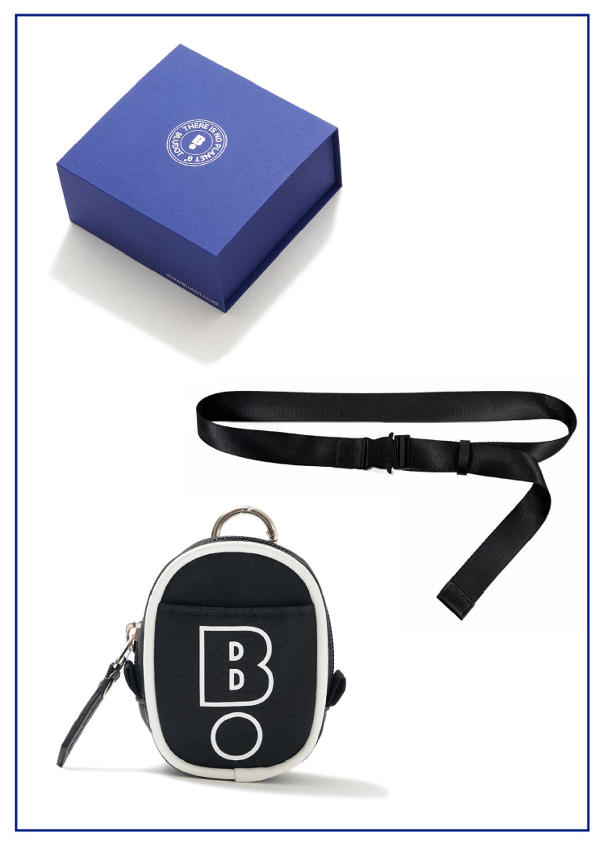 블루닷(BLUDOT) 볼케이스 + 웨빙벨트 세트_BK