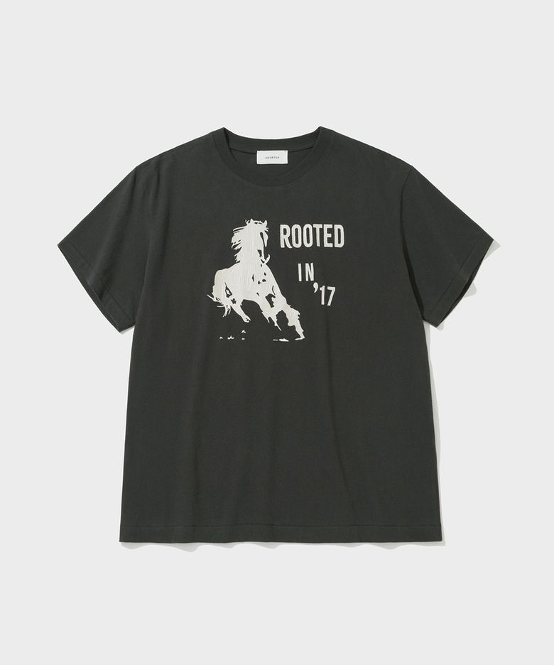 VTG LOGO T-SHIRT (CHARCOAL)
