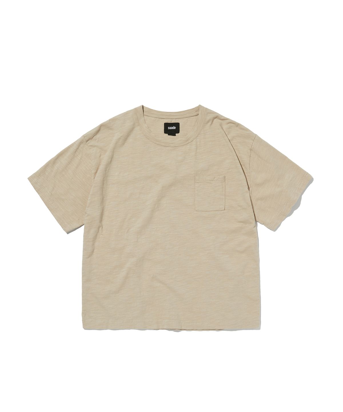 스웨이드(SUADE) TEXTURED POCKET TEE [BEIGE]
