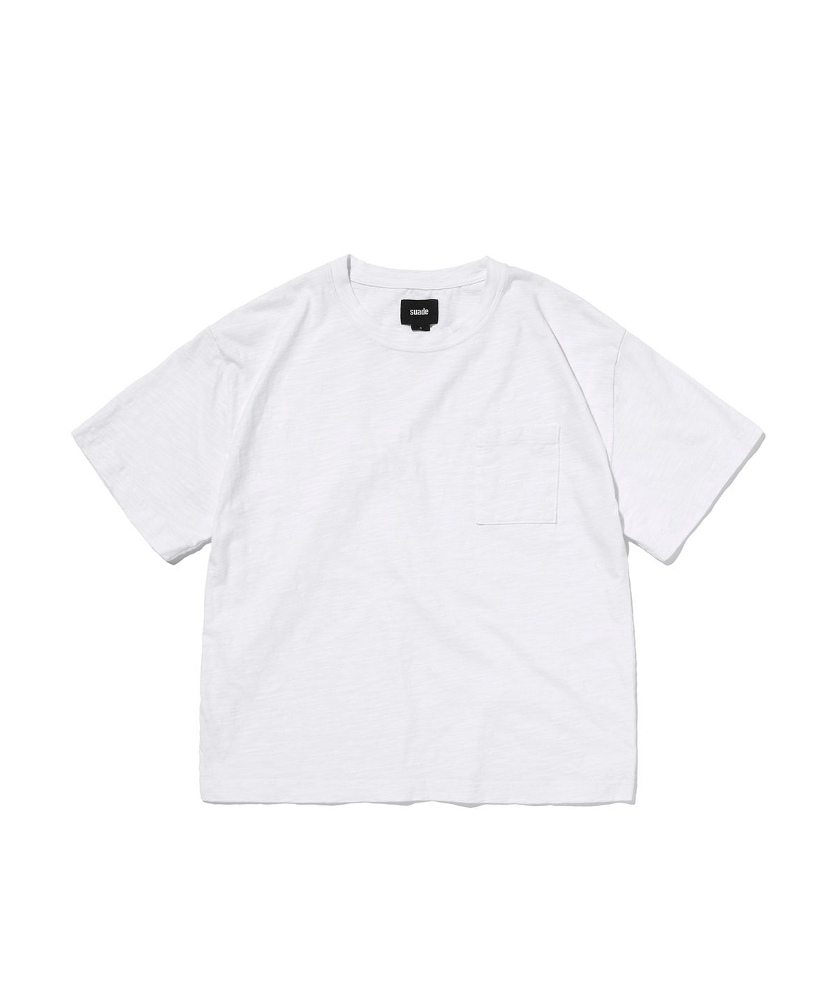 스웨이드(SUADE) TEXTURED POCKET TEE [WHITE]