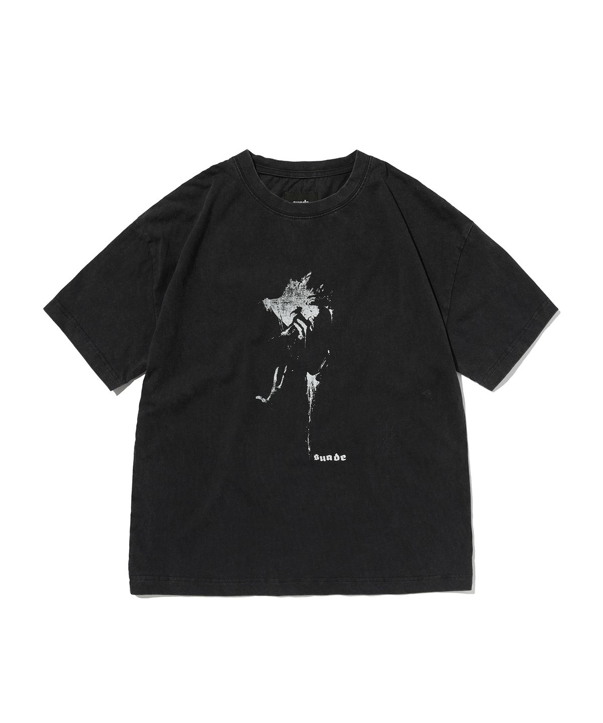 스웨이드(SUADE) SILHOUETTE TEE [WASHING BLACK]