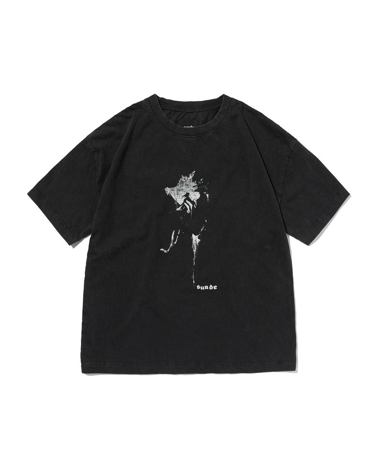 SILHOUETTE TEE [WASHING BLACK]