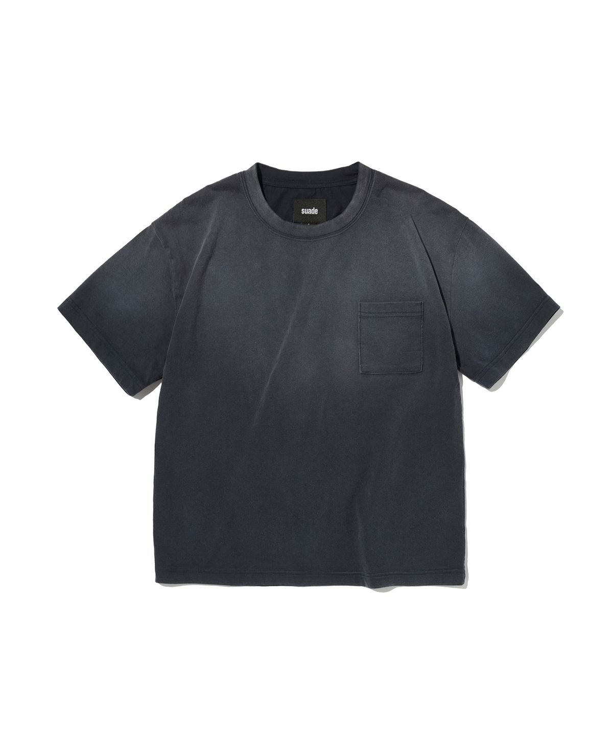 스웨이드(SUADE) POCKET CROPPED TEE [WASHING NAVY]
