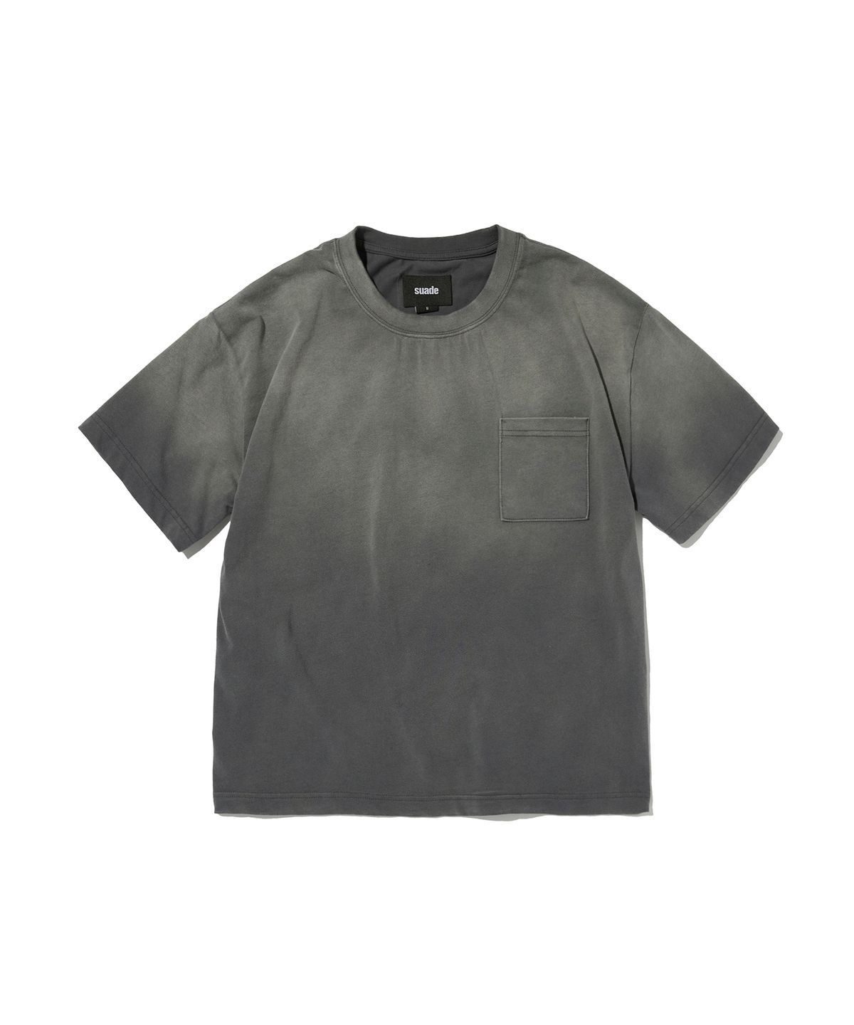 스웨이드(SUADE) POCKET CROPPED TEE [WASHING GRAY]