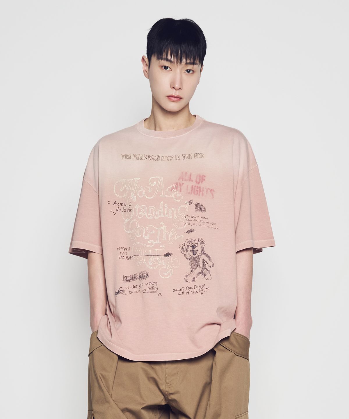 아크메드라비(ACME DE LA VIE) GARMENT DYING SHORT SLEEVE T-SHIRT