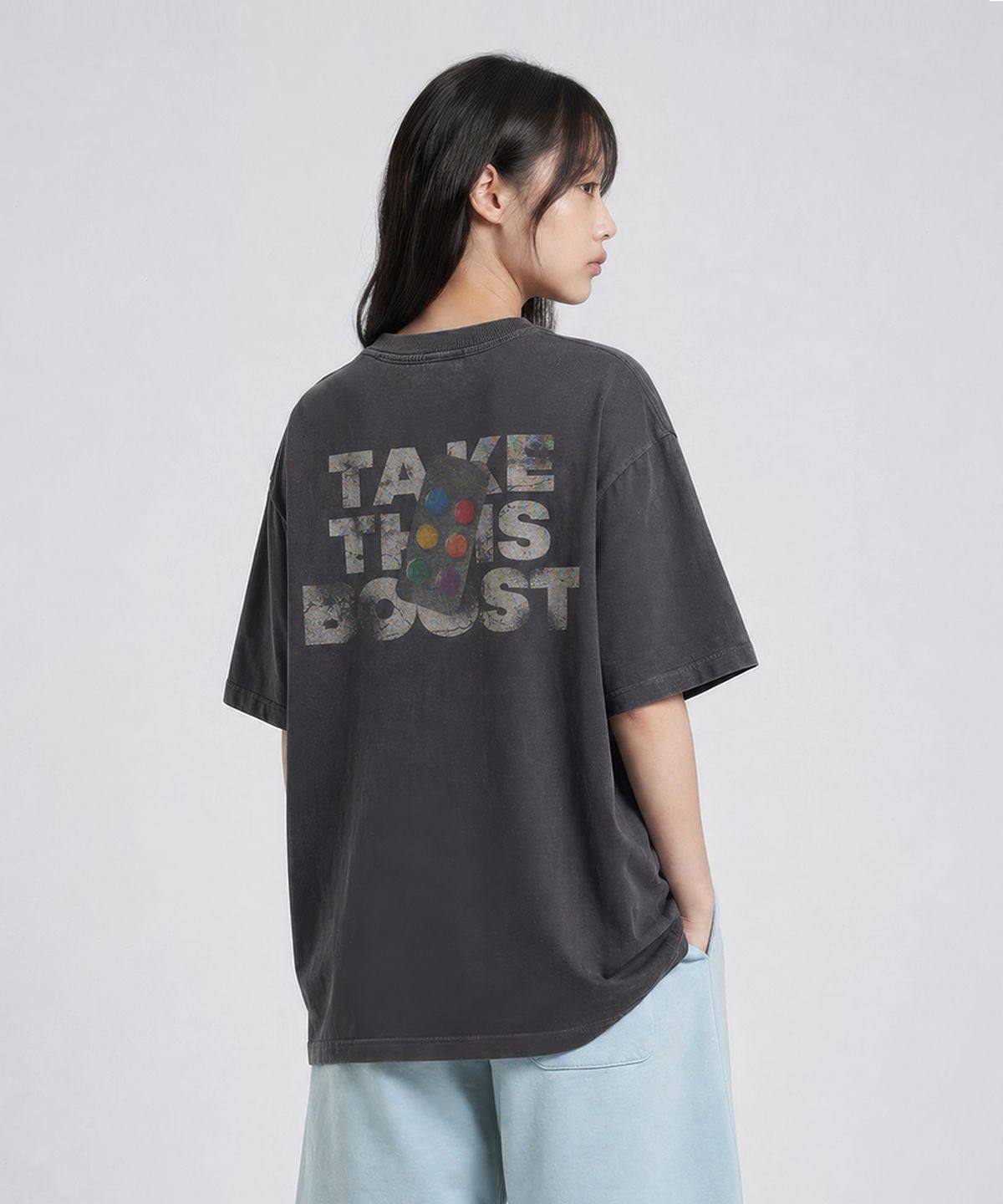 아크메드라비(ACME DE LA VIE) TAKE YOUR BOOST PIGMENT SHORT SLEEVE T-SHIRT