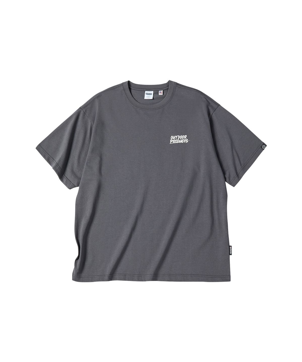 아웃도어 프로덕츠(OUTDOOR PRODUCTS) 그래피티 레터 로고 티셔츠 (그레이)