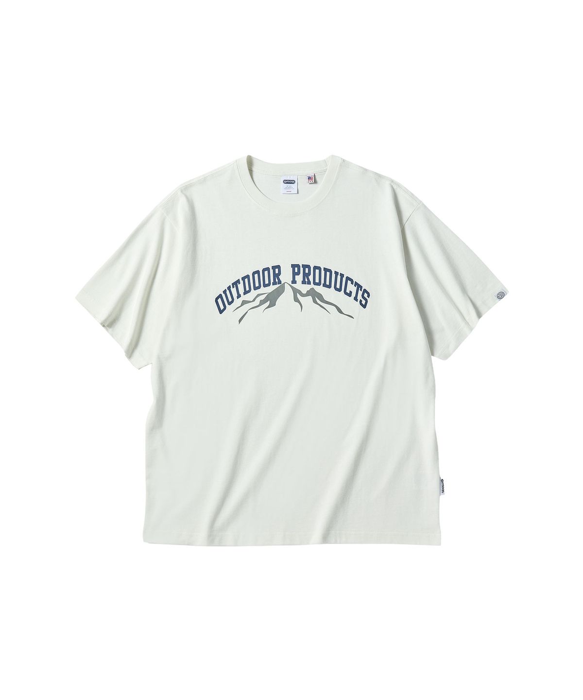 아웃도어 프로덕츠(OUTDOOR PRODUCTS) 마운틴 아치 로고 티셔츠 (아이보리)