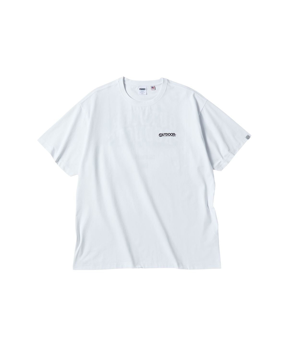 아웃도어 프로덕츠(OUTDOOR PRODUCTS) 스프레드 로고 반팔 티셔츠 (화이트)