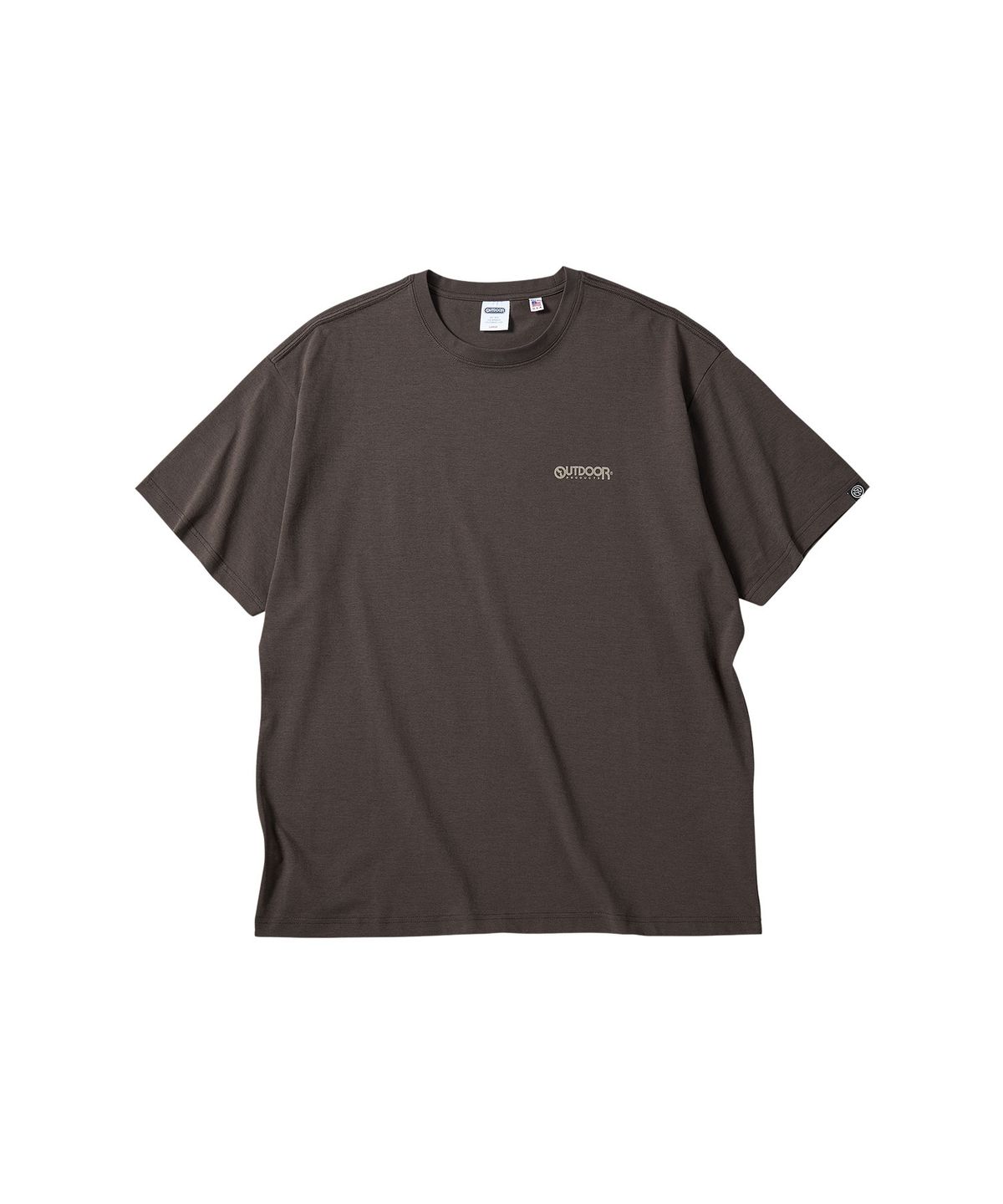 아웃도어 프로덕츠(OUTDOOR PRODUCTS) 스프레드 로고 반팔 티셔츠 (브라운)