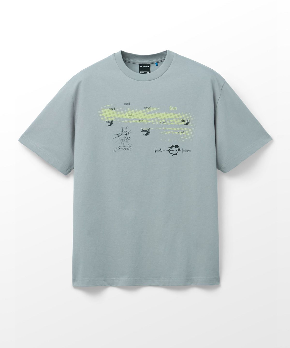 헬리녹스 웨어(HELINOX WEAR) MAGIC HOURS CLOUD & SUN 반팔티셔츠_Light Grey