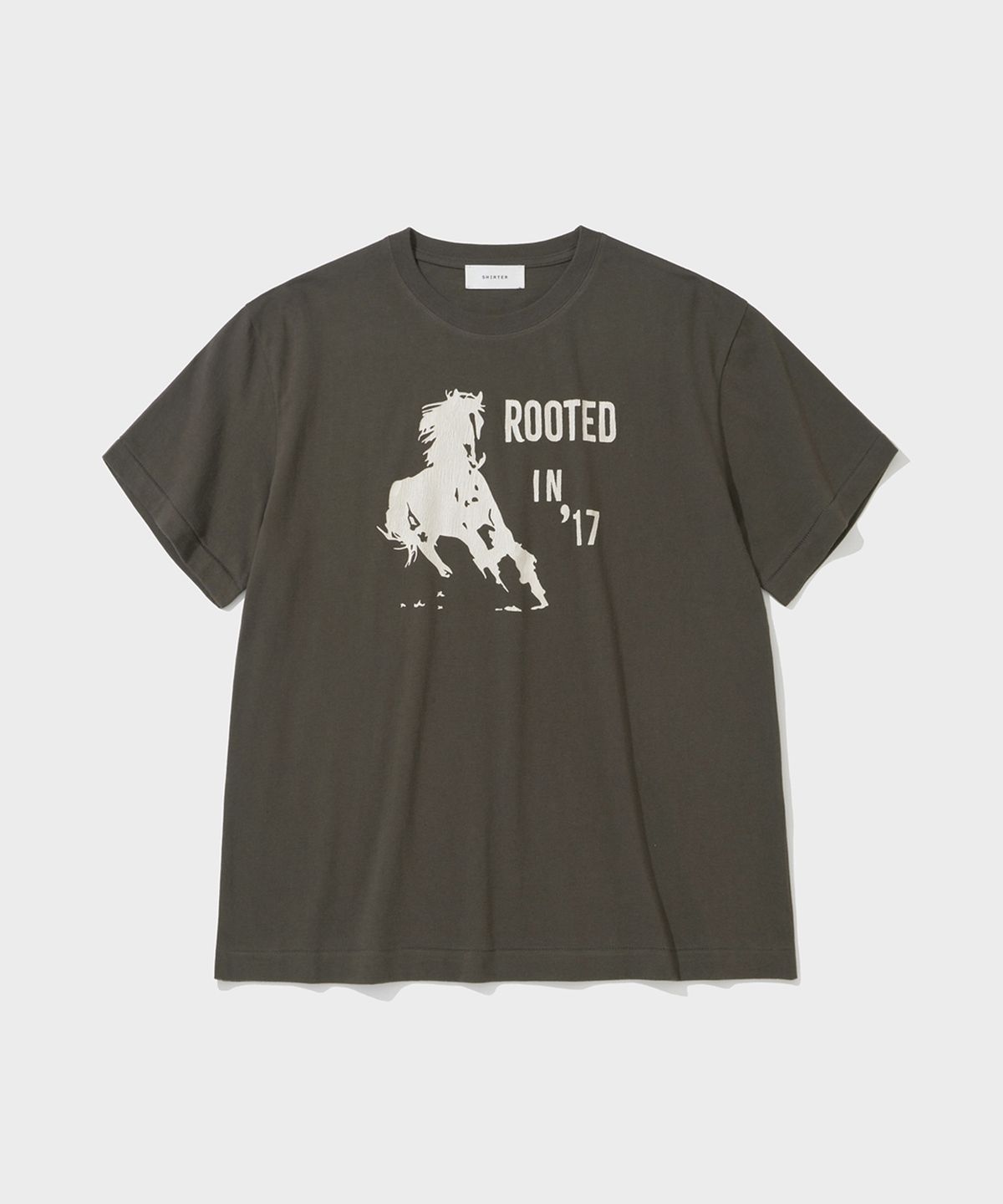 셔터(SHIRTER) VTG LOGO T-SHIRT (BROWN)