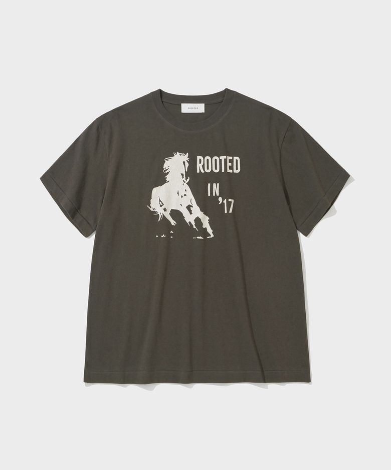VTG LOGO T-SHIRT (BROWN)