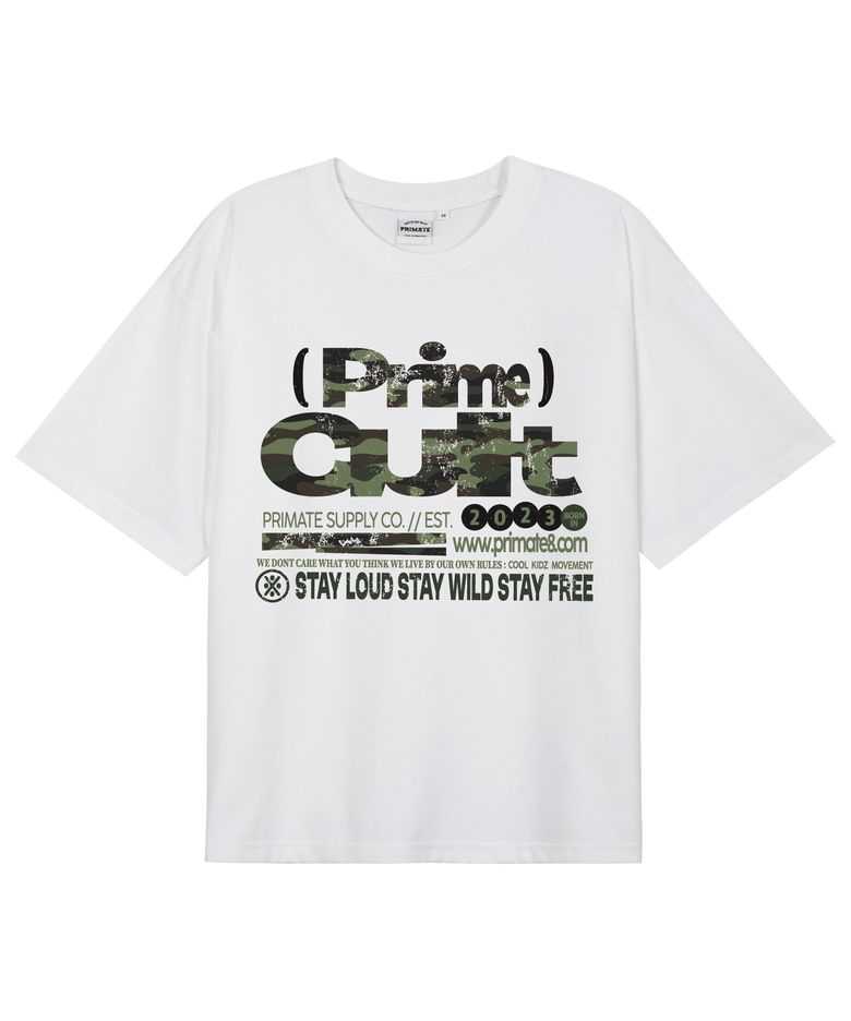 CLOUT 오버핏 반팔티셔츠 3 COLORS