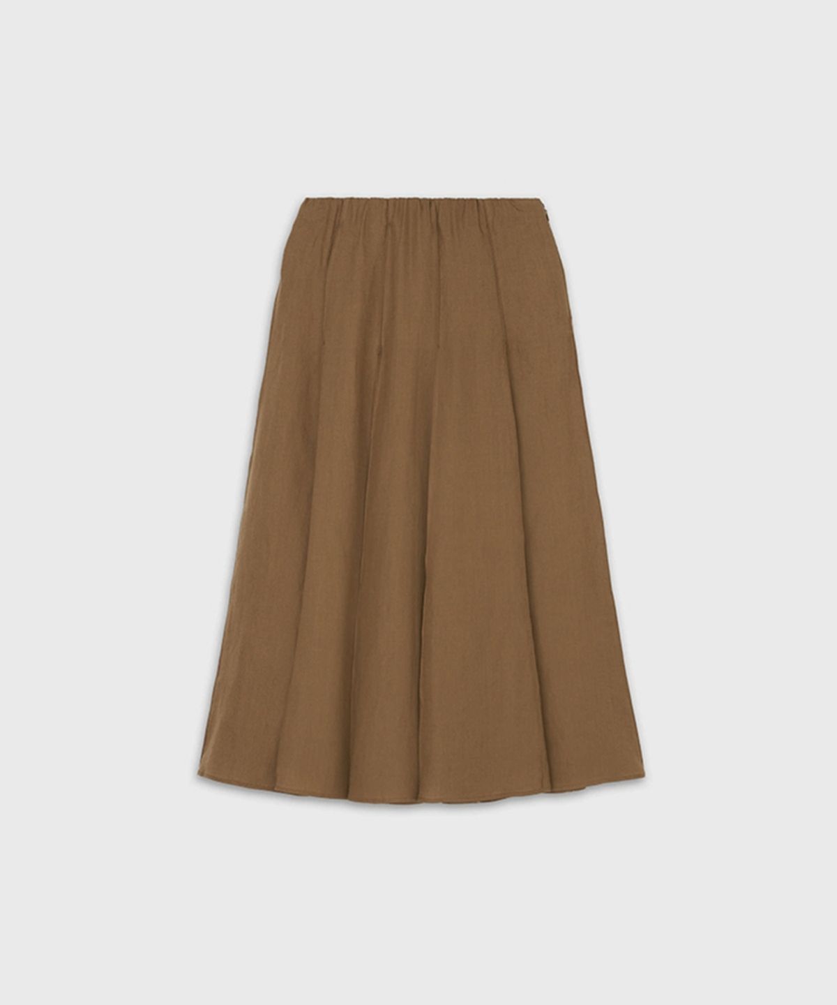 더룸(THELOOM) PETAL FLARE SKIRT_BROWN