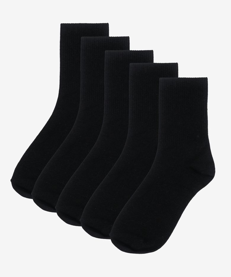 [5PACK] MOOZ 국산 200N 고밀도 데일리 크루 양말