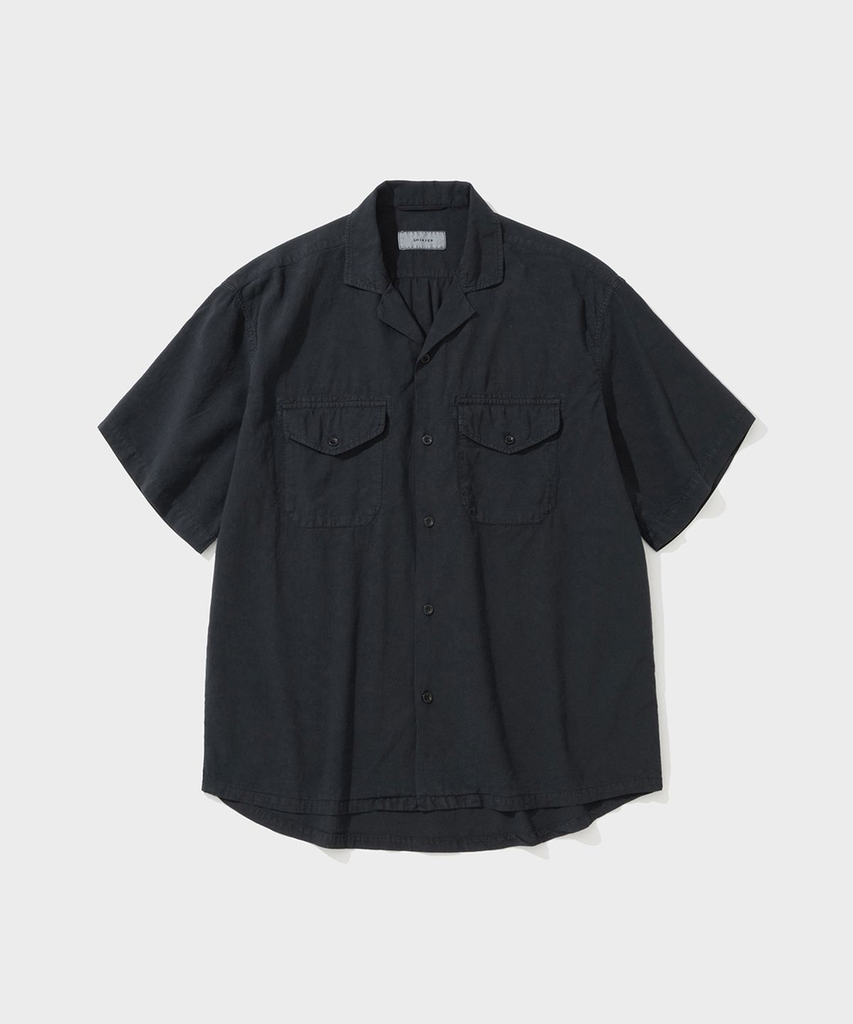 셔터(SHIRTER) GARMENT DYED RELAXED SHIRT (BLACK)