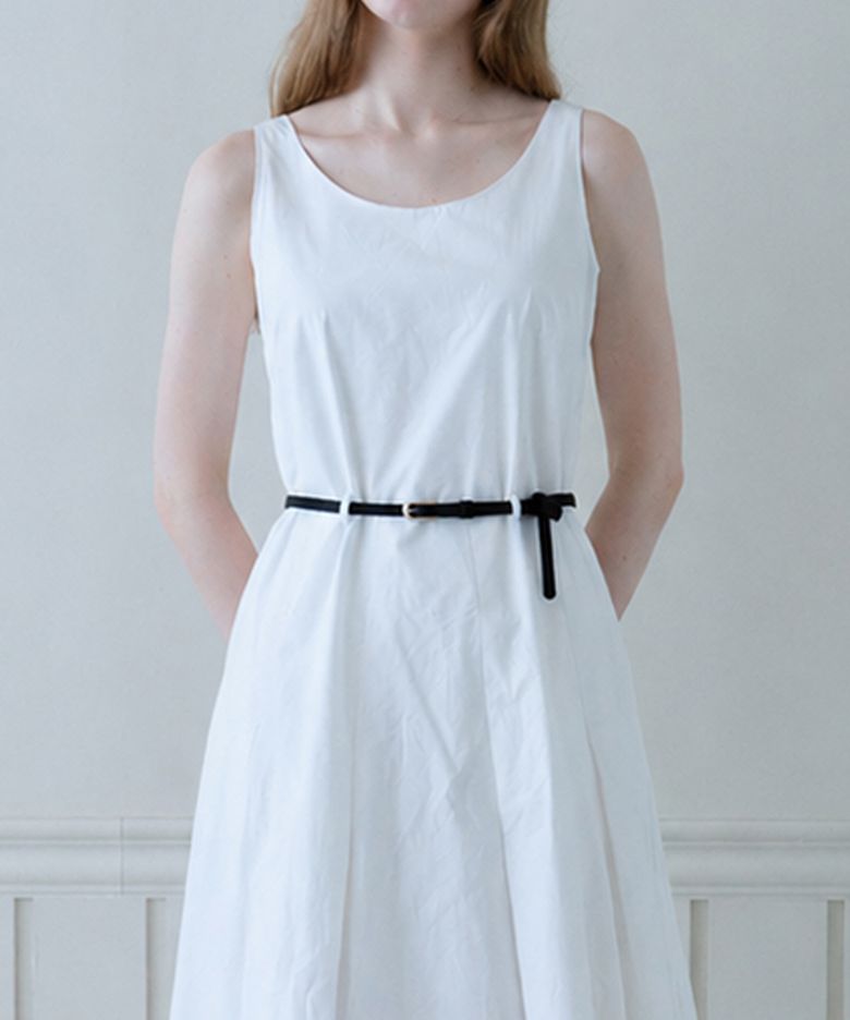 SIMPLE SLIM BELT_BLACK