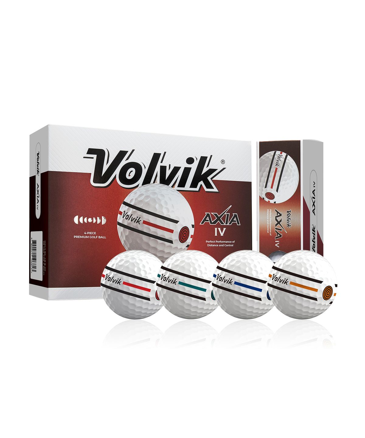 볼빅(VOLVIK) 엑시아 IV 듀얼코어 4피스 골프공 12구