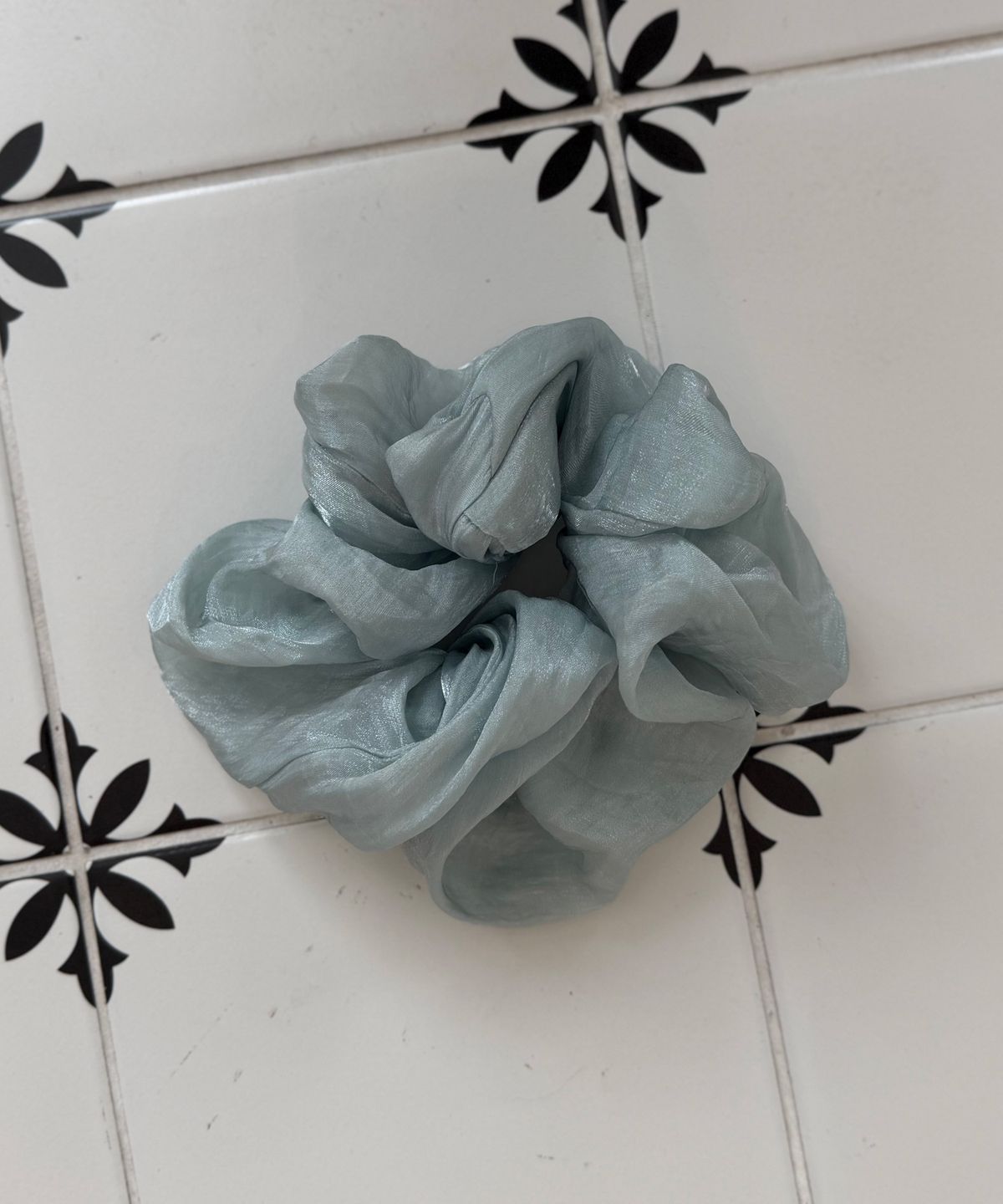 힐리오트(HEALIOTE) TENDER WRINKLE SCRUNCH_SKY BLUE